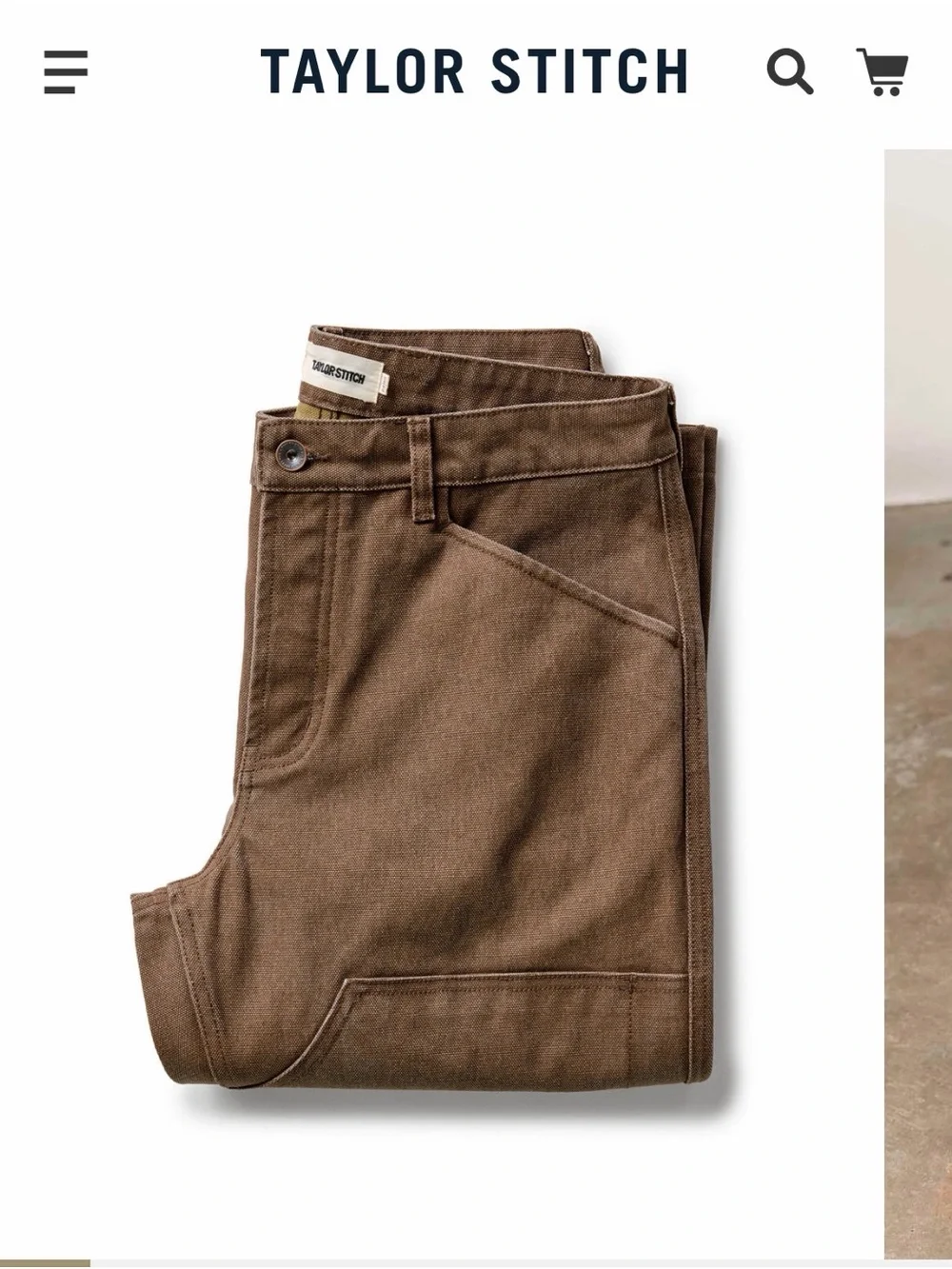 Taylor Stitch Brown Straight-Leg Chinos